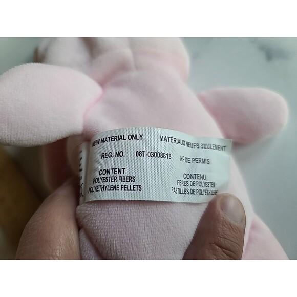 Cutetitos HOPPITO the Pink Bunny 7” Beanbag Plush Stuffed Toy by Basic Fun - Picture 9 of 10